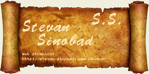 Stevan Sinobad vizit kartica